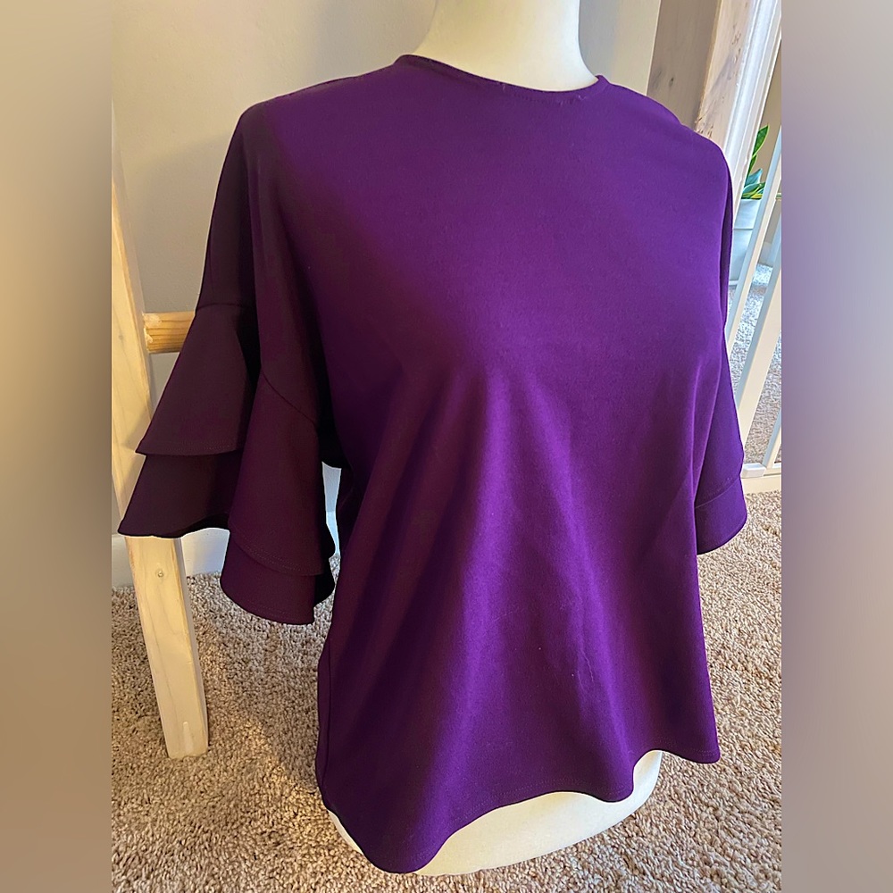 Blue Rain Blouse Purple S